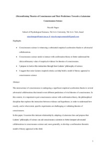 (Dis)confirming theories of consciousness and their predictions